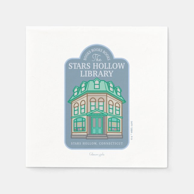 Gilmore Girls | Stars Hollow Library Napkins (Front)