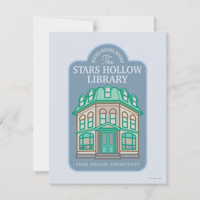 Gilmore Girls | Stars Hollow Library Note Card (Front)
