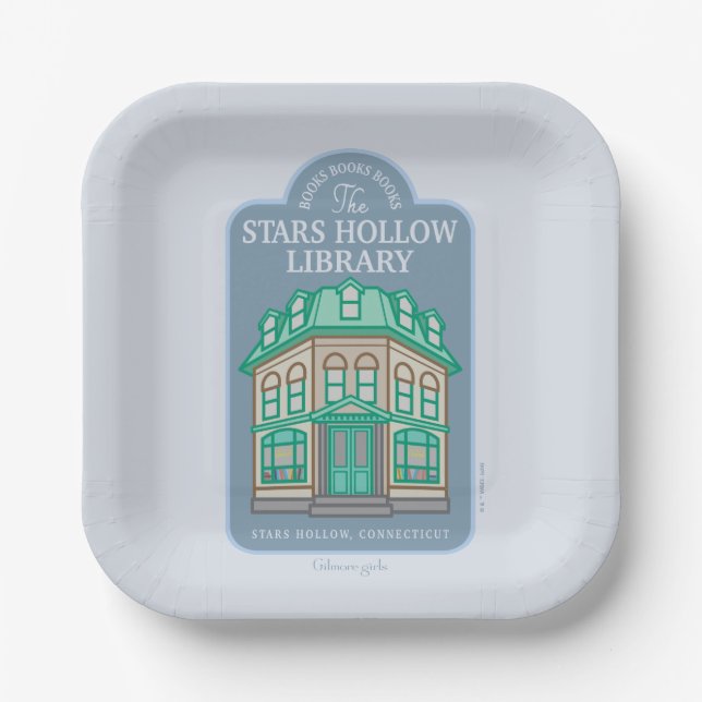 Gilmore Girls | Stars Hollow Library Paper Plates (Front)