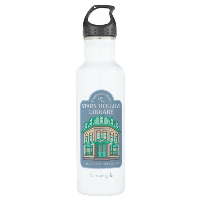 Gilmore Girls | Stars Hollow Library Stainless Steel Water Bottle (Front)