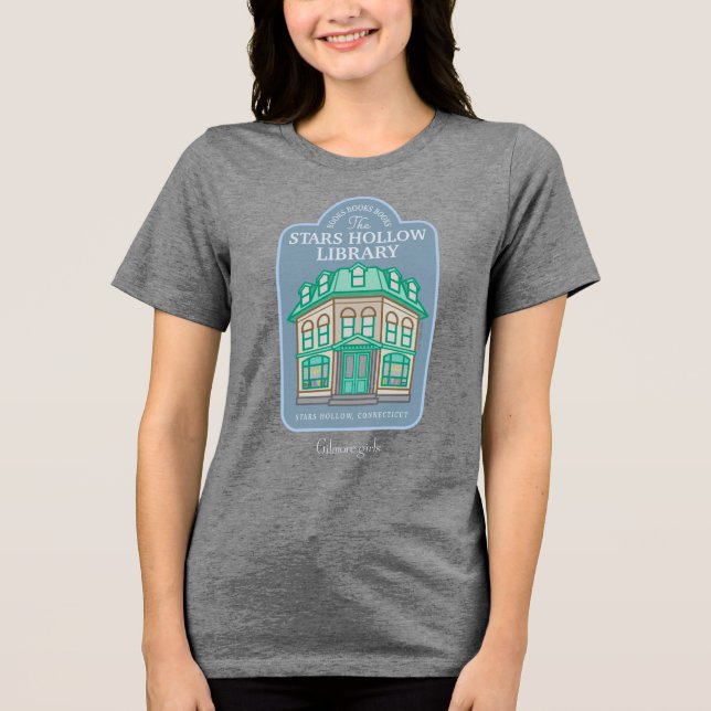 Gilmore Girls | Stars Hollow Library Tri-Blend Shirt (Front)