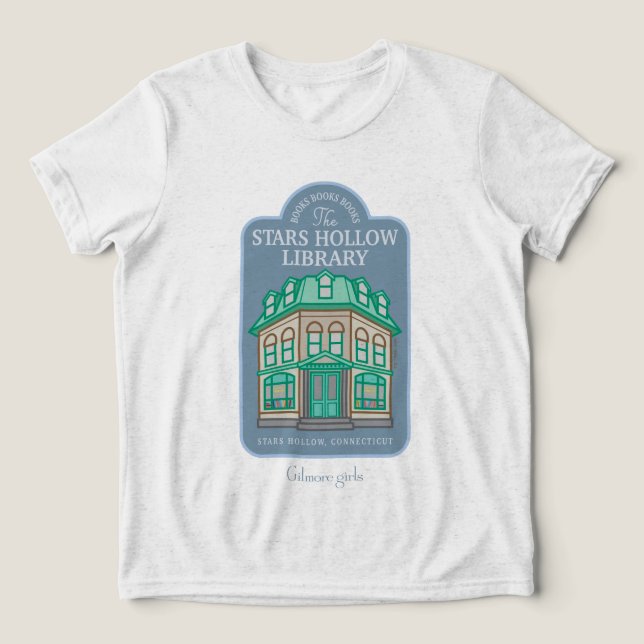 Gilmore Girls | Stars Hollow Library Tri-Blend Shirt (Design Front)