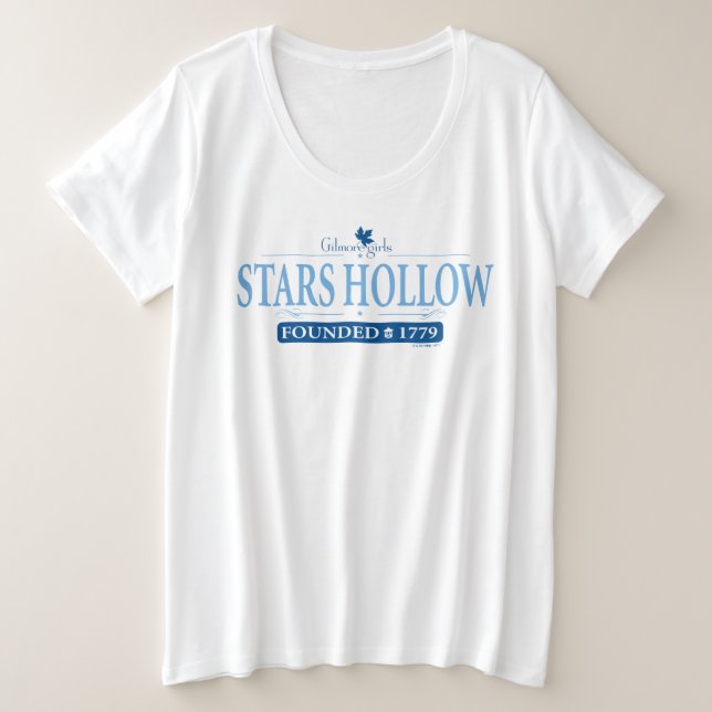 Gilmore Girls | Stars Hollow Logo Plus Size T-Shirt (Design Front)