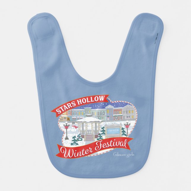 Gilmore Girls | Stars Hollow Winter Festival Baby Bib (Front)