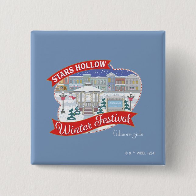 Gilmore Girls | Stars Hollow Winter Festival Button (Front)