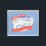 Gilmore Girls | Stars Hollow Winter Festival Canvas Print<br><div class="desc">Celebrate the winter wonderland of Stars Hollow with this enchanting Winter Festival design. Featuring snow-covered buildings,  twinkling lights,  and festive decorations,  this artwork brings to life the warmth and community spirit of the town’s holiday season.</div>