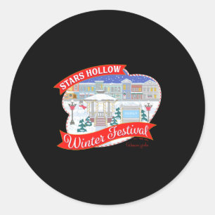 Gilmore Girls Stars Hollow Winter Festival Classic Round Sticker