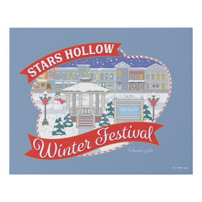 Gilmore Girls | Stars Hollow Winter Festival Faux Canvas Print (Front)