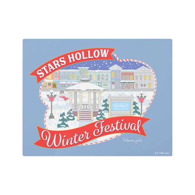 Gilmore Girls | Stars Hollow Winter Festival Metal Print (Front)