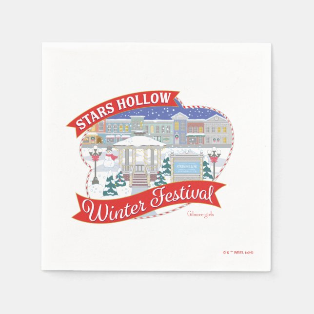Gilmore Girls | Stars Hollow Winter Festival Napkins (Front)