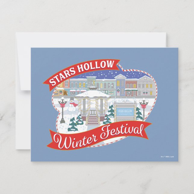 Gilmore Girls | Stars Hollow Winter Festival Note Card (Front)