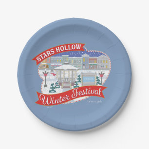 Gilmore Girls Stars Hollow Winter Festival Paper Plates