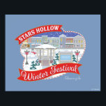 Gilmore Girls | Stars Hollow Winter Festival Poster<br><div class="desc">Celebrate the winter wonderland of Stars Hollow with this enchanting Winter Festival design. Featuring snow-covered buildings,  twinkling lights,  and festive decorations,  this artwork brings to life the warmth and community spirit of the town’s holiday season.</div>