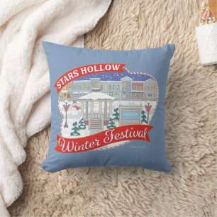 Gilmore Girls   Stars Hollow Winter Festival Throw Pillow