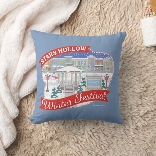 Gilmore Girls | Stars Hollow Winter Festival Throw Pillow (Blanket)