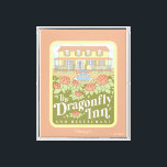 Gilmore Girls | The Dragonfly Inn & Restaurant Canvas Print<br><div class="desc">Relive the welcoming comfort of the Dragonfly Inn with this elegant illustration of the iconic bed and breakfast. Surrounded by blooming flowers and the inn's charming facade,  this design is perfect for a wide range of products. It’s the perfect way to celebrate the hospitality and heart of Stars Hollow.</div>