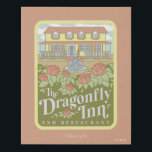 Gilmore Girls | The Dragonfly Inn & Restaurant Faux Canvas Print<br><div class="desc">Relive the welcoming comfort of the Dragonfly Inn with this elegant illustration of the iconic bed and breakfast. Surrounded by blooming flowers and the inn's charming facade,  this design is perfect for a wide range of products. It’s the perfect way to celebrate the hospitality and heart of Stars Hollow.</div>