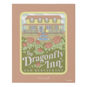 Gilmore Girls The Dragonfly Inn & Restaurant Faux Canvas Print