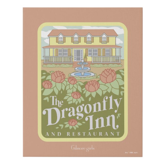 Gilmore Girls | The Dragonfly Inn & Restaurant Faux Canvas Print (Front)