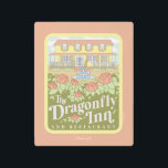 Gilmore Girls | The Dragonfly Inn & Restaurant Metal Print<br><div class="desc">Relive the welcoming comfort of the Dragonfly Inn with this elegant illustration of the iconic bed and breakfast. Surrounded by blooming flowers and the inn's charming facade,  this design is perfect for a wide range of products. It’s the perfect way to celebrate the hospitality and heart of Stars Hollow.</div>