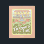 Gilmore Girls | The Dragonfly Inn & Restaurant Metal Print<br><div class="desc">Relive the welcoming comfort of the Dragonfly Inn with this elegant illustration of the iconic bed and breakfast. Surrounded by blooming flowers and the inn's charming facade,  this design is perfect for a wide range of products. It’s the perfect way to celebrate the hospitality and heart of Stars Hollow.</div>