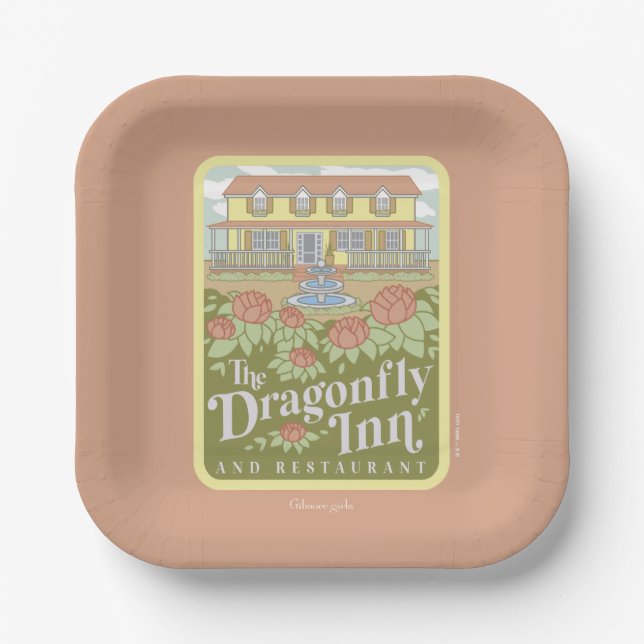 Gilmore Girls | The Dragonfly Inn & Restaurant Paper Plates (Front)