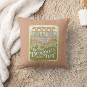 Gilmore Girls   The Dragonfly Inn & Restaurant Throw Pillow