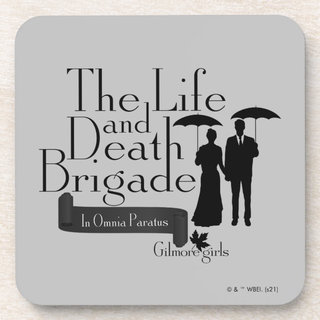 Gilmore Girls | The Life and Death Brigade Beverage Coaster (Front)