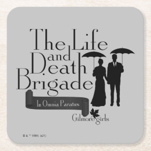 Gilmore Girls The Life and Death Brigade Square Paper Coaster