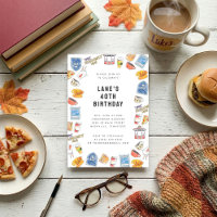 Gilmore Girls Watercolor Icons Birthday