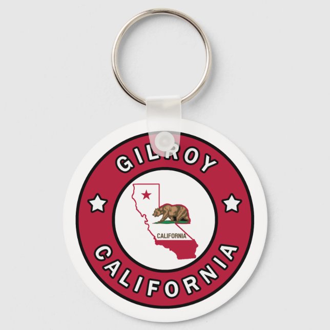 Gilroy California Keychain (Front)