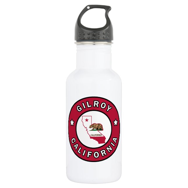 Gilroy California Water Bottle (Front)