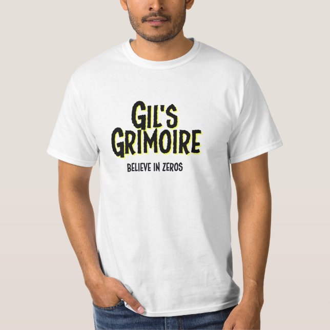 Gil's Grimoire, Simple Graphic Tee (Front)