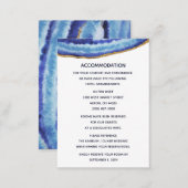 Gilt Agate Wedding accommodation card (Front/Back)