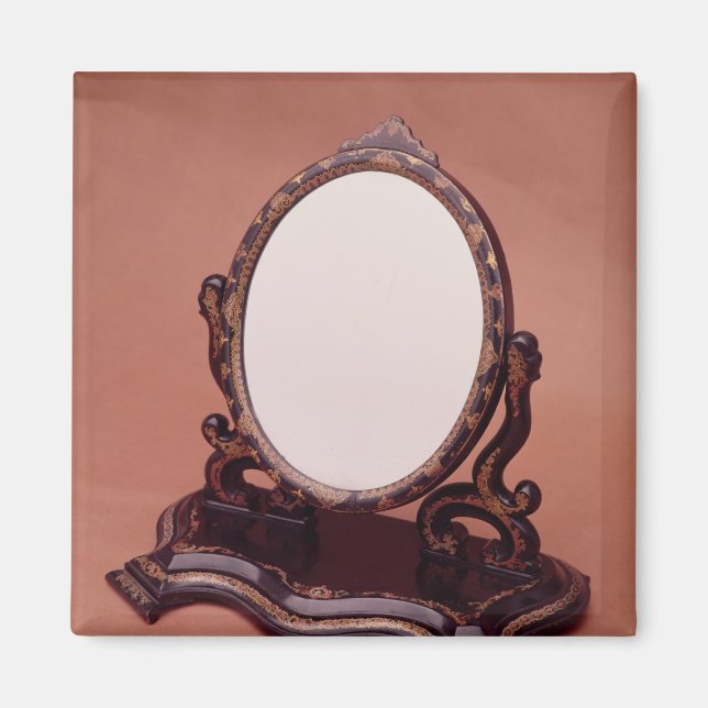 Gilt-painted papier-mache mirror, c.1890 magnet (Front)