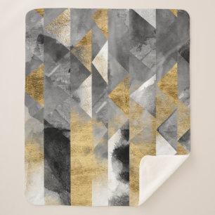 Gilt Reflections I Sherpa Blanket