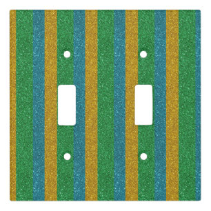Gilttery Sparkly Look Earthy Colors Light Switch Cover