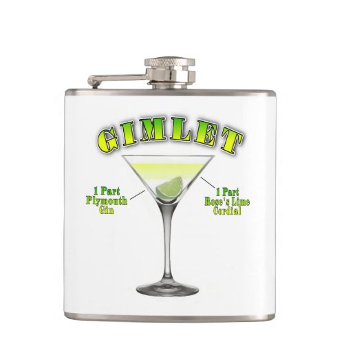 Gimlet Martini Cocktail Recipe Art Flask