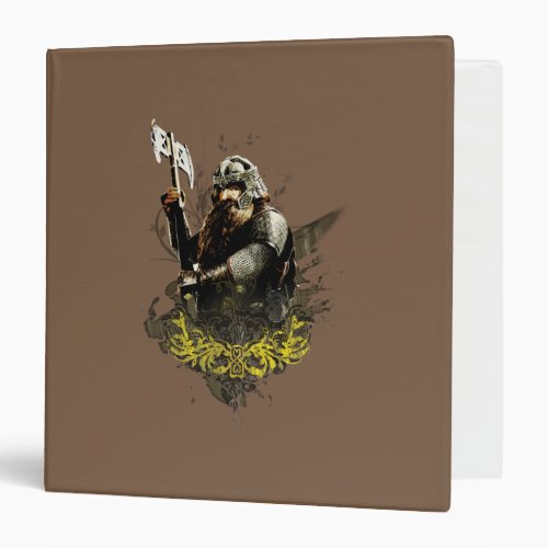 GIMLI With Ax Vector Collage 3 Ring Binder