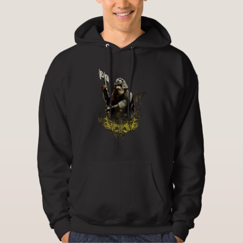 GIMLI With Ax Vector Collage Hoodie