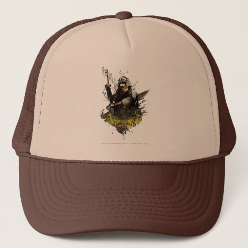 GIMLI With Ax Vector Collage Trucker Hat