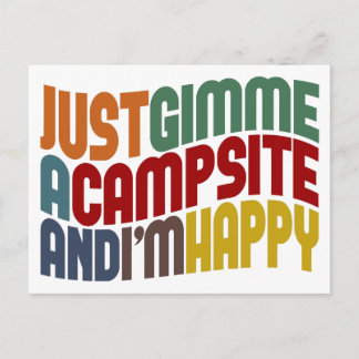 Gimme A Campsite Postcard