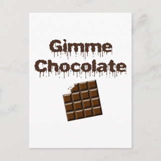 Gimme Chocolate Postcard
