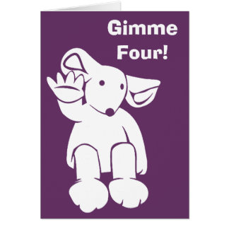 Gimme Four card