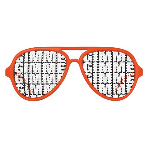 Gimme Gimme Gimme party shades funny sunglasses