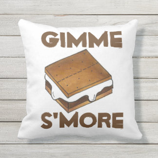 Gimme S'more Campfire Smores Foodie Pillow