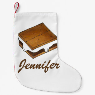 Gimme S'more Campfire S'mores Toasted Marshmallow Small Christmas Stocking