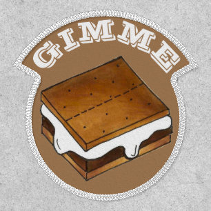 Gimme Smore Chocolate Marshmallow Camp S'mores Patch