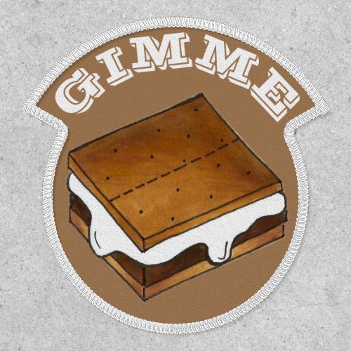 Gimme Smore Chocolate Marshmallow Camp Smores Patch
