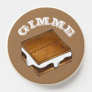 Gimme Smore Chocolate Marshmallow Camp S'mores PopSocket